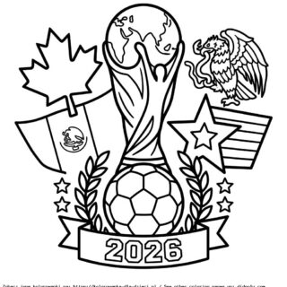 Kolorowanki Mundial FIFA 2026