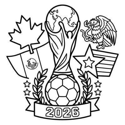 Kolorowanki Mundial FIFA 2026