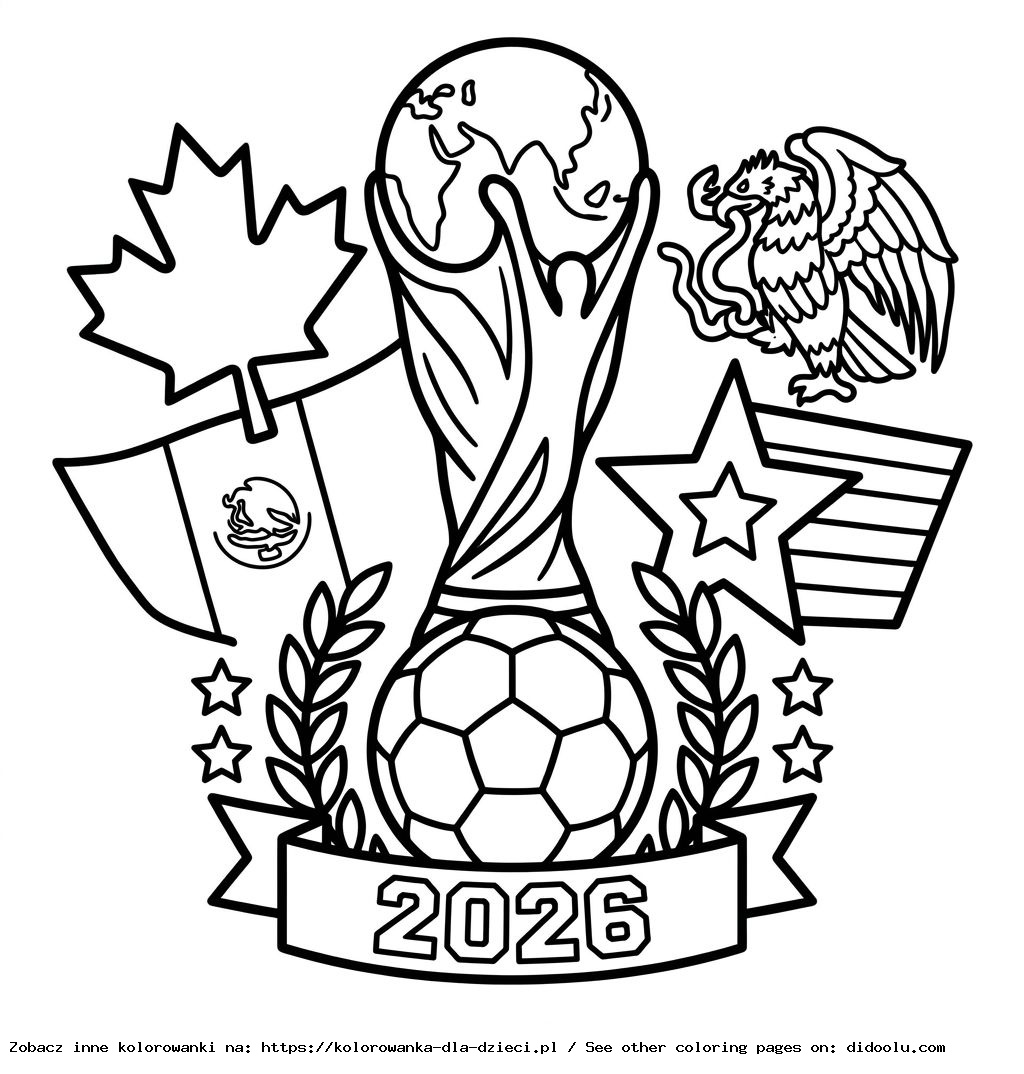 Kolorowanki Mundial FIFA 2026