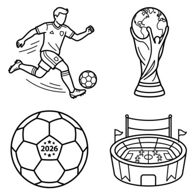 Kolorowanki Mundial 2026 do Druku