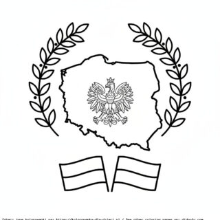 Kolorowanka Godło I Flaga Polski