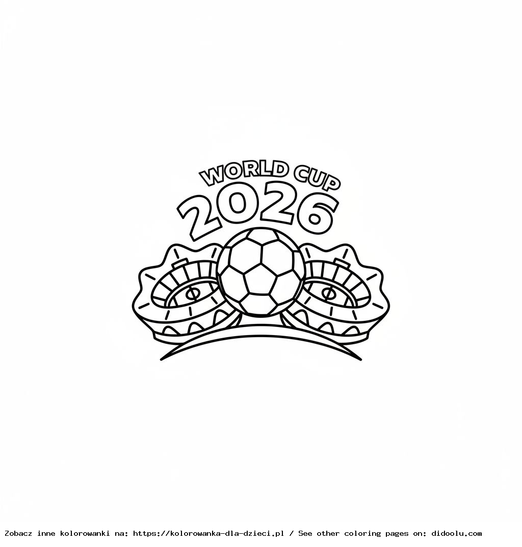 puchar świata 2026 Kolorowanka
